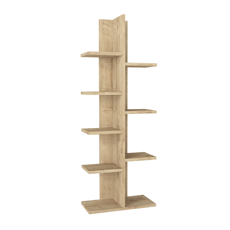 Βιβλιοθήκη Tree Megapap χρώμα sapphire oak 45x21,4x121,8εκ. - Image 3