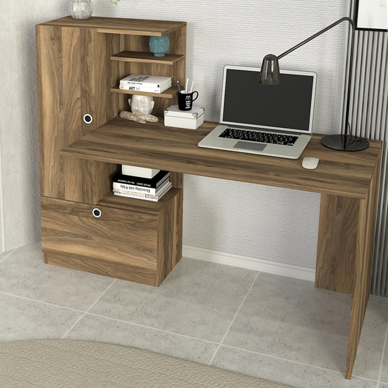 Γραφείο εργασίας Domingo Megapap χρώμα καρυδί 149,5x60x120εκ. - Image 4