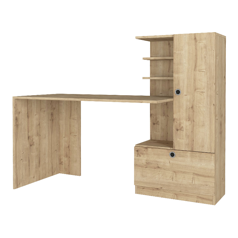 Γραφείο εργασίας Merino Megapap χρώμα sapphire oak 149,5x61,8x120εκ. - Image 5