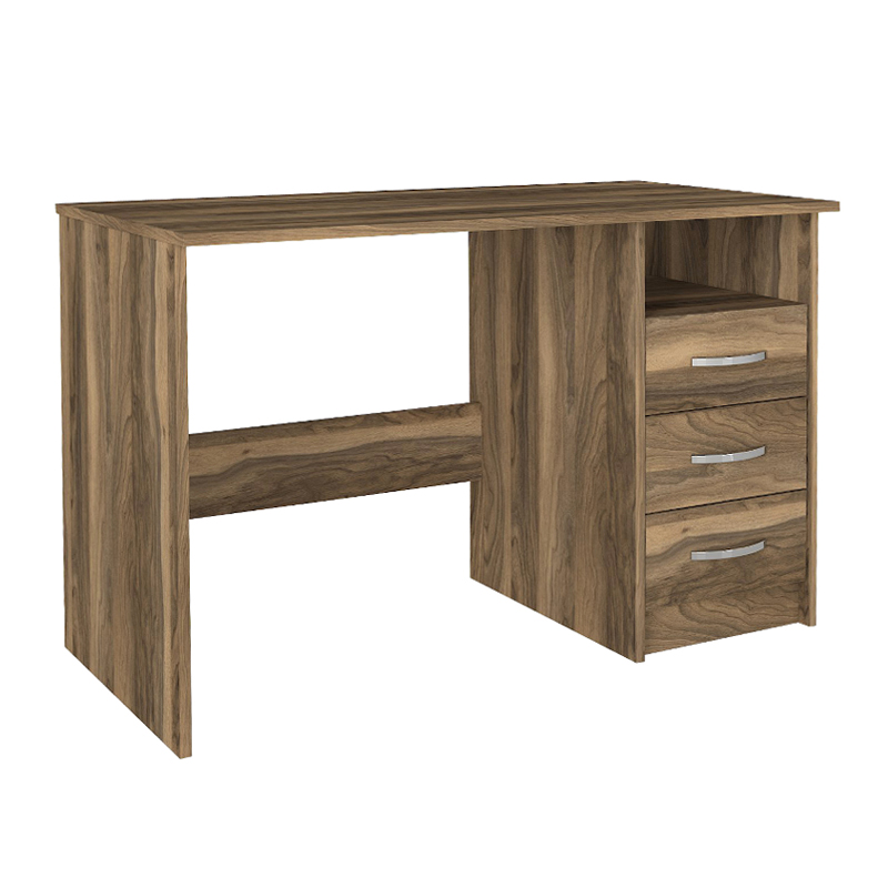 Γραφείο εργασίας Eldoris Megapap χρώμα καρυδί 120x60x75εκ. - Image 4