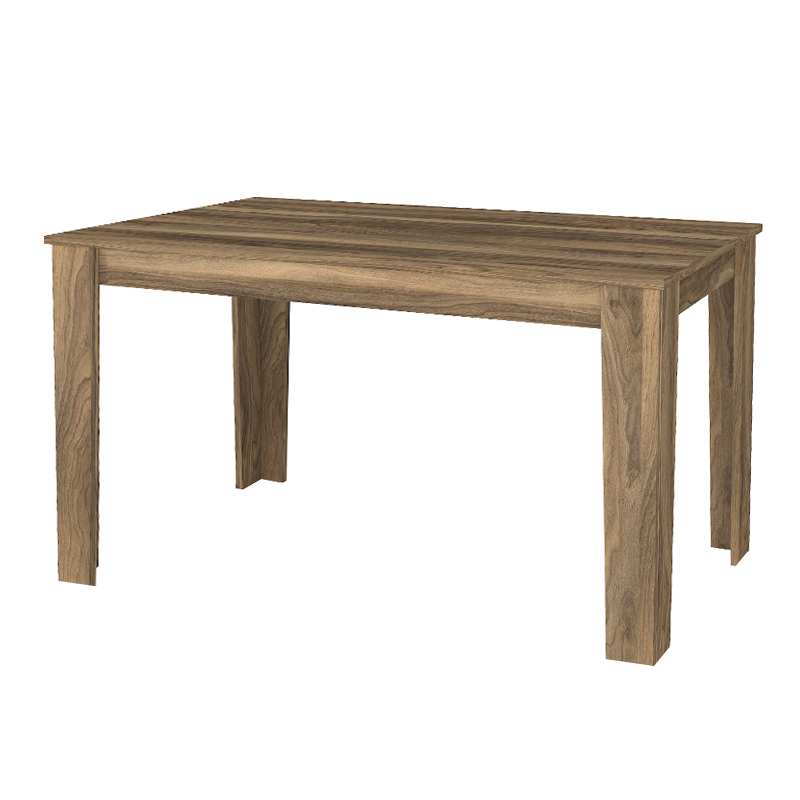 Τραπέζι Darlen Megapap χρώμα καρυδί 125x72x74εκ. - Image 4