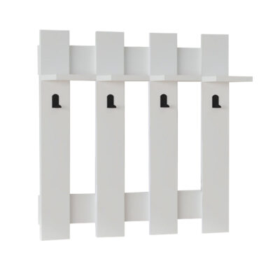 Κρεμάστρα τοίχου Carina Megapap χρώμα λευκό 70x18x70εκ.