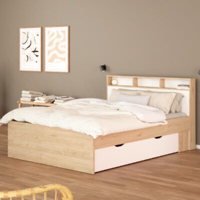 Ikast κρεβάτι διπλό με 2 αποθηκευτικά συρτάρια 149