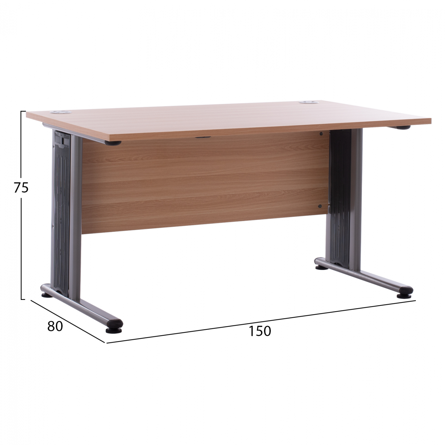 ΓΡΑΦΕΙΟ ΕΠΑΓΓΕΛΜΑΤΙΚΟ VALDEN HM2045.01 ΟΞΙΑ 150X80X75 - Image 2