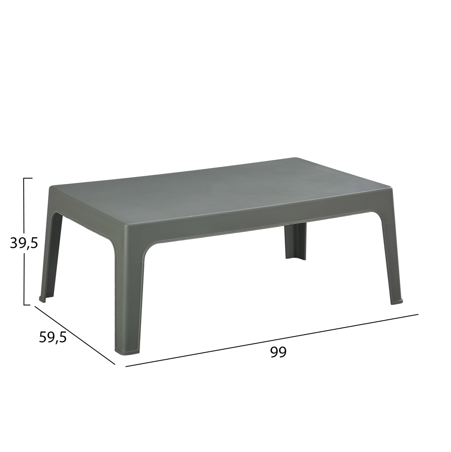 ΣΕΤ LOUNGE 4ΤΜΧ SLEEK HM21275.05 DARK OLIVE GREEN ΠΟΛΥΠΡΟΠΥΛΕΝΙΟ - Image 2