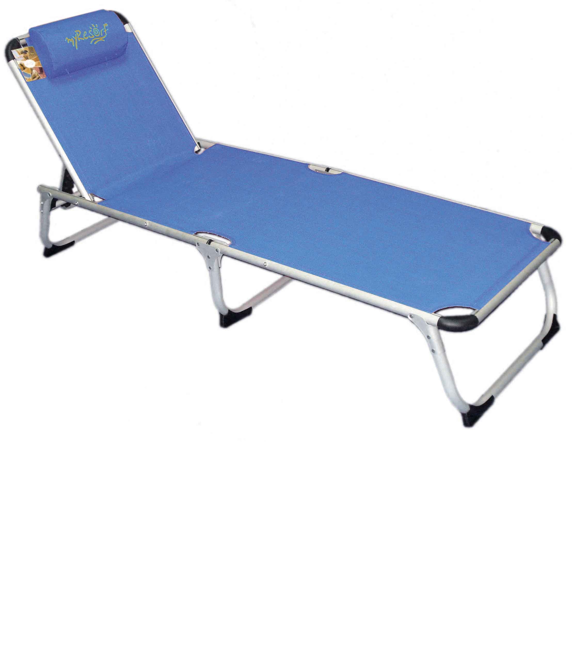 myResort ΞΑΠΛΩΣΤΡΑ ΡΑΒΔΩΤΗ ΑΛΟΥΜΙΝΙΟΥ ΜΠΛΕ KING SIZE ΠΤΥΣΣΟΜΕΝΗ ΤΕΧΤ 2x1