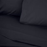 Σεντόνι Tonne Cotton Box Μονό (180x240) χρώμα μαύρο