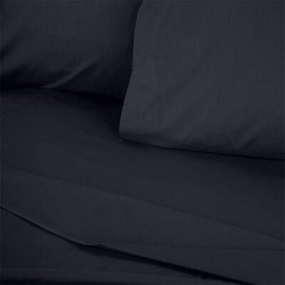 Σεντόνι Tonne Cotton Box Μονό (180x240) χρώμα μαύρο