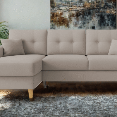 Fiona γωνιακός καναπές κρεβάτι 235x160x82εκ. με αποθηκευτικό χώρο Elephant με αναστρέψιμη γωνία