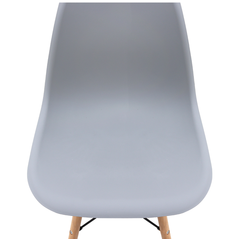 Καρέκλα τραπεζαρίας Nova Megapap PP γκρι - ξύλινο φυσικό πόδι 46x51x80εκ. - Image 7