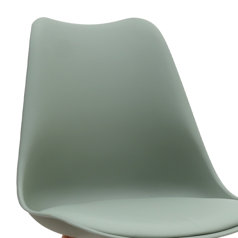 Καρέκλα τραπεζαρίας Viva Megapap PP - PU φυστικί - ξύλινο φυσικό πόδι 48,5x54x80εκ. - Image 8