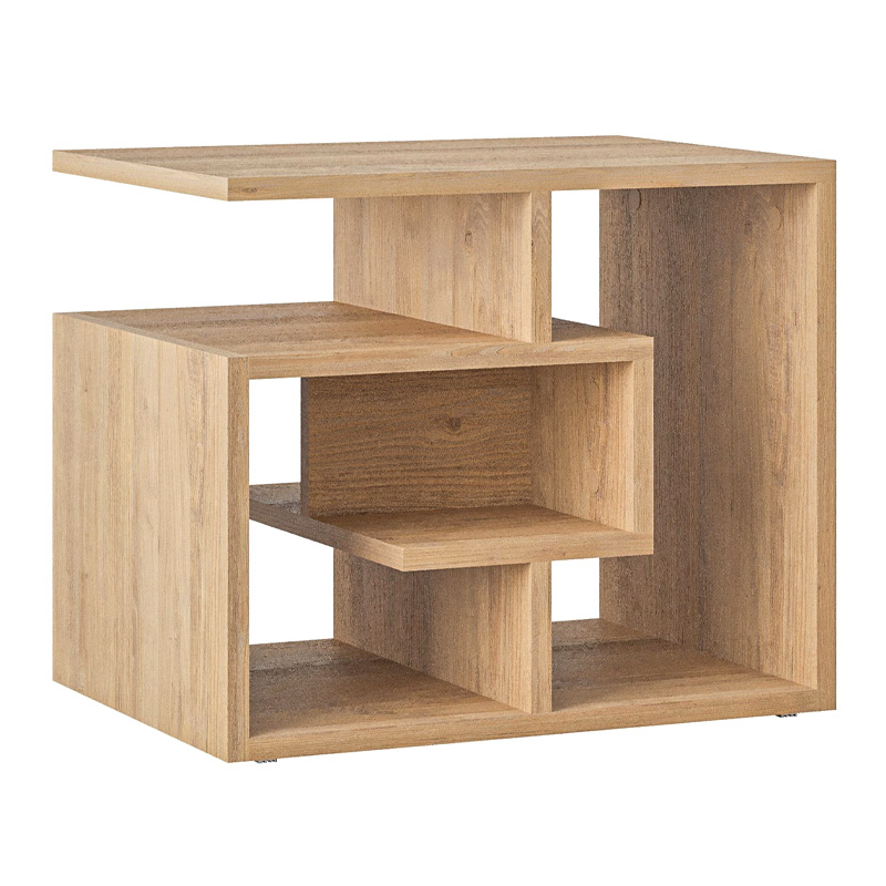 Βοηθητικό τραπεζάκι Labirent Megapap χρώμα sapphire oak 54x40x45εκ. - Image 5