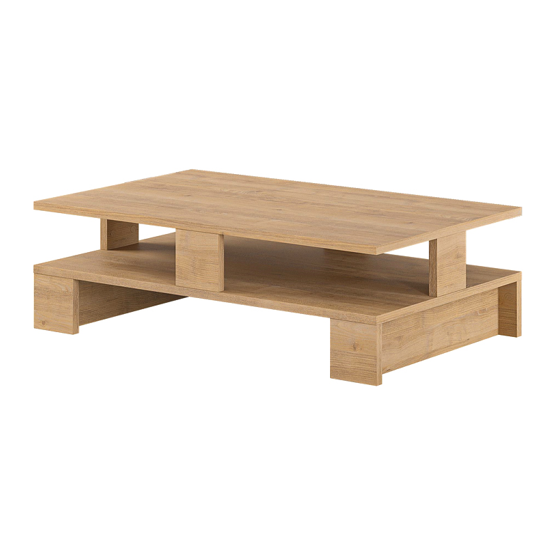 Τραπεζάκι σαλονιού Mansu Megapap χρώμα sapphire oak 80x50x27εκ. - Image 3