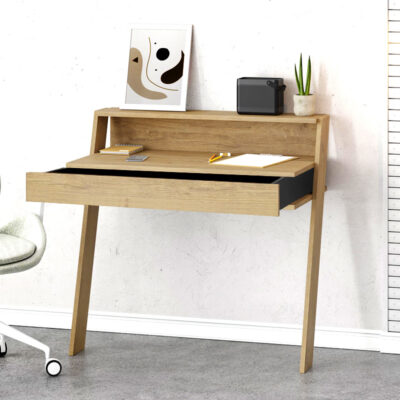 Γραφείο εργασίας Cowork Megapap χρώμα sapphire oak 94x50x91εκ.