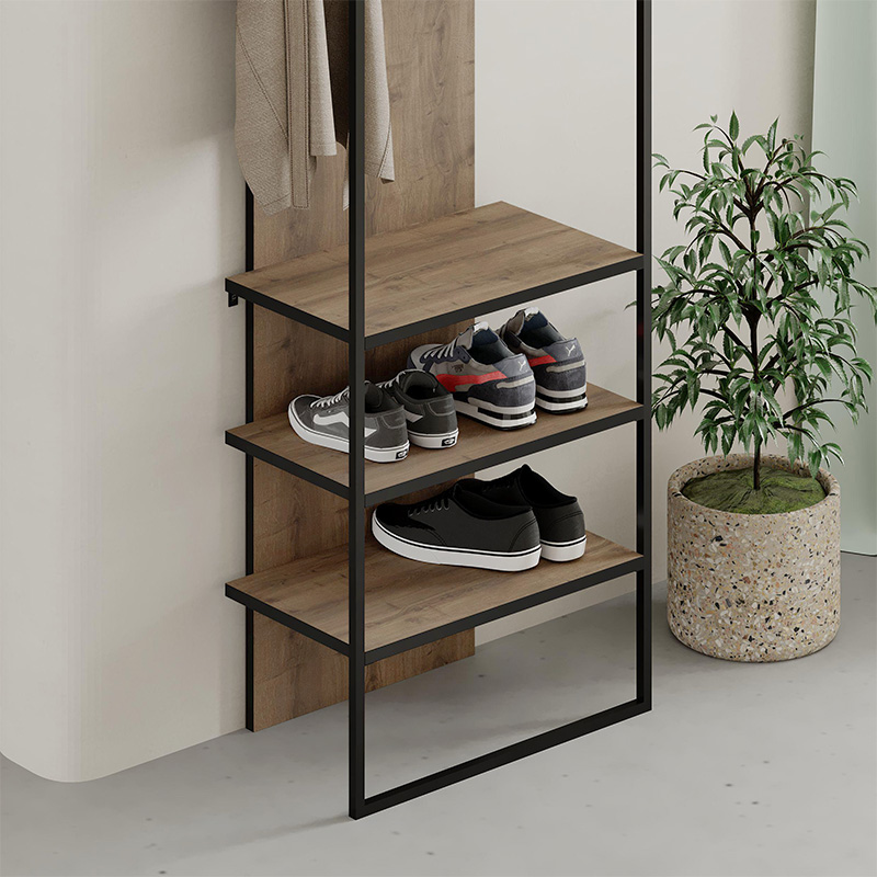 Έπιπλο εισόδου Archy Megapap χρώμα ανοιχτό καρυδί 53x31,7x180εκ. - Image 2