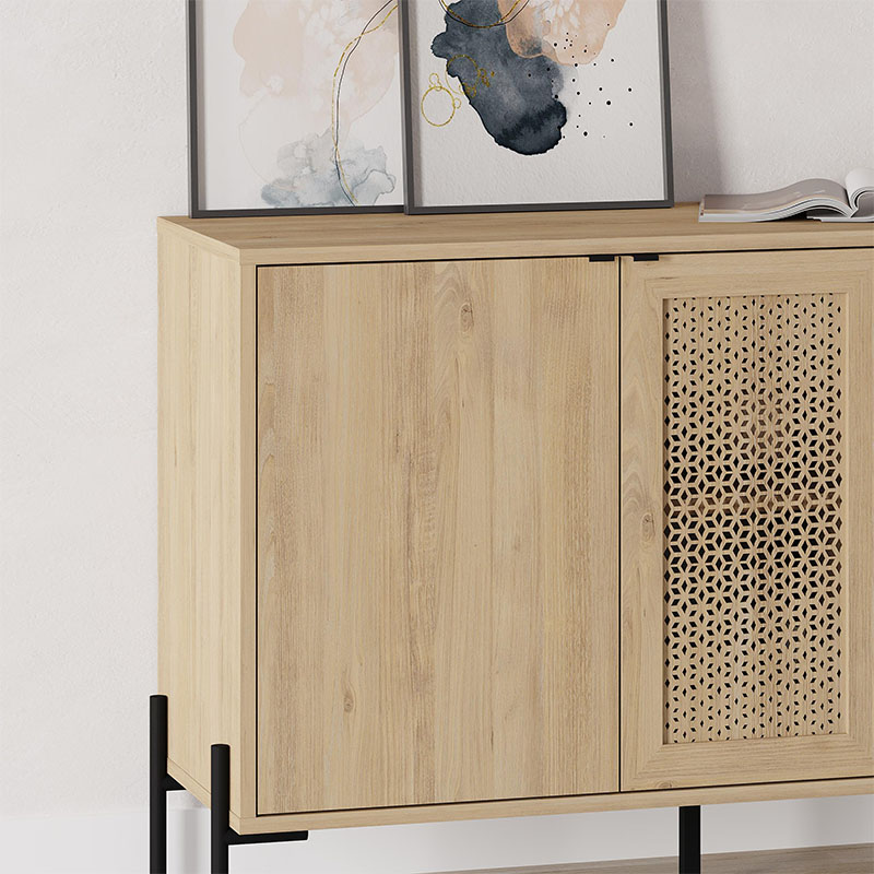 Μπουφές Naive Megapap χρώμα sapphire oak 126x40x80εκ. - Image 3