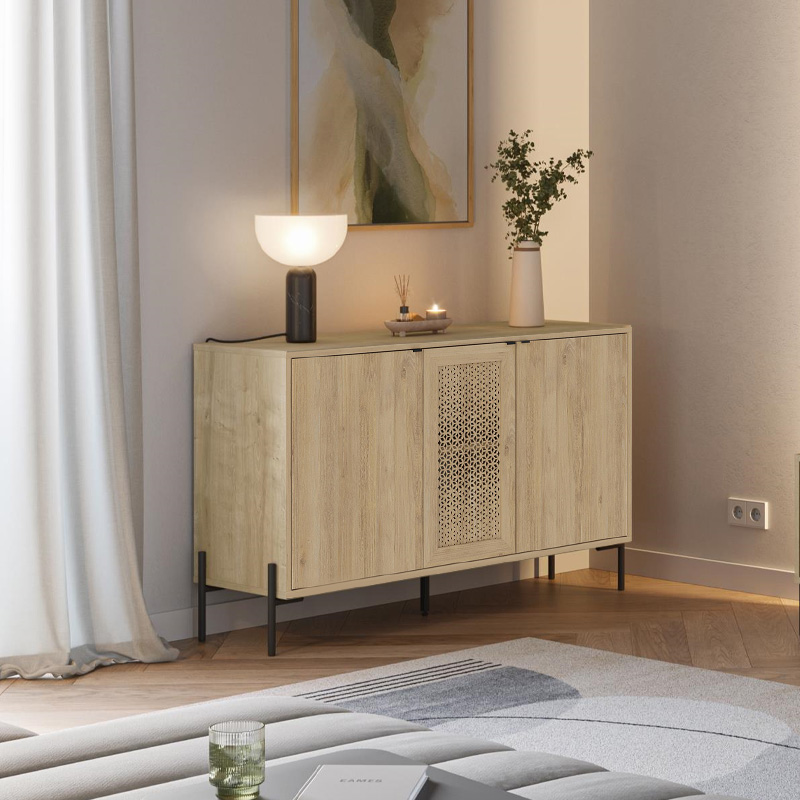 Μπουφές Naive Megapap χρώμα sapphire oak 126x40x80εκ. - Image 4