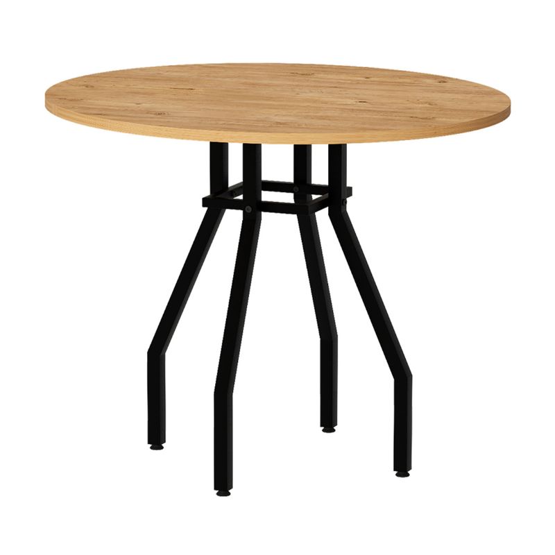 Τραπέζι Roma Megapap χρώμα pine oak Ø80x75εκ. - Image 3