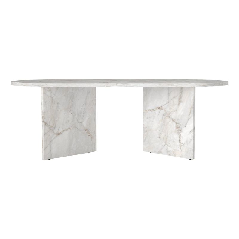 Τραπεζάκι σαλονιού Cortado Megapap χρώμα λευκό εφέ μαρμάρου 120x60x39,6εκ. - Image 7