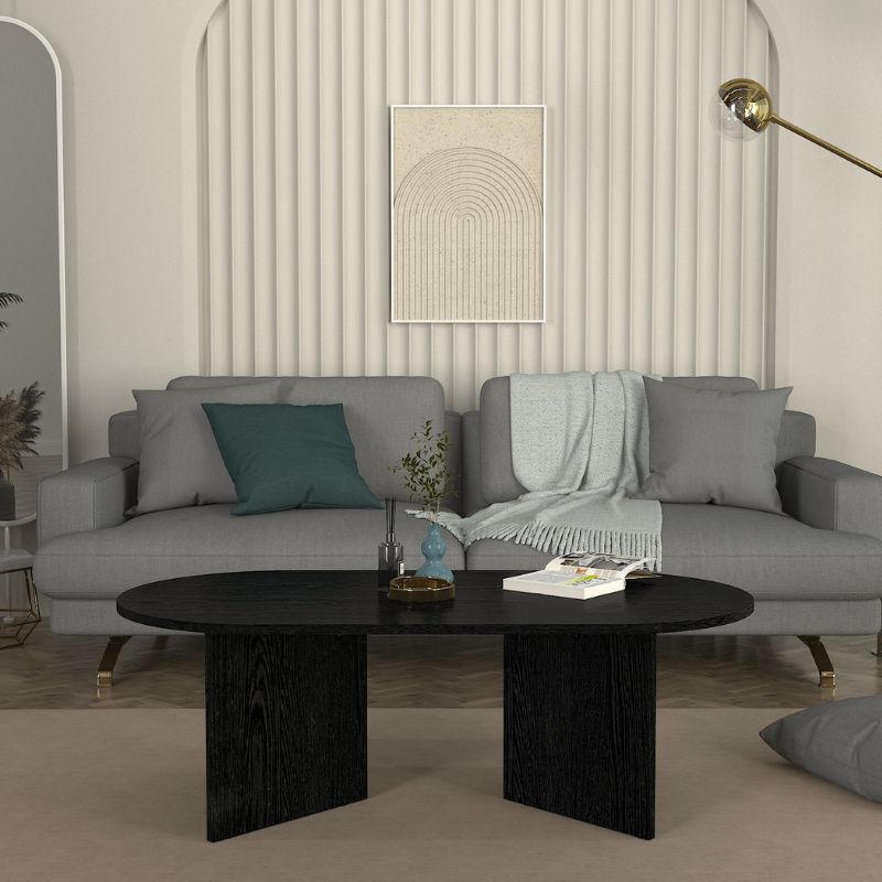 Τραπεζάκι σαλονιού Cortado Megapap χρώμα sencron black 120x60x39,6εκ. - Image 2