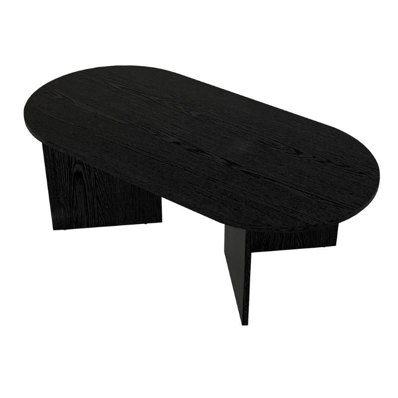 Τραπεζάκι σαλονιού Cortado Megapap χρώμα sencron black 120x60x39,6εκ. - Image 6