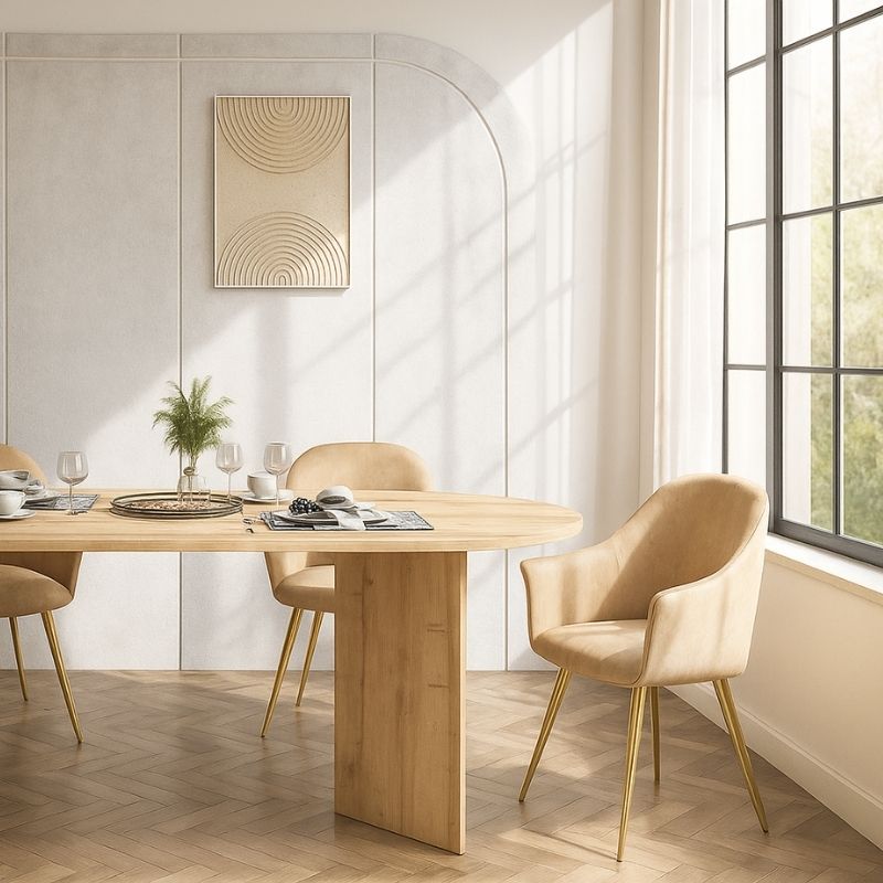 Τραπέζι Cortado Megapap χρώμα sapphire oak 200x90x74εκ. - Image 4