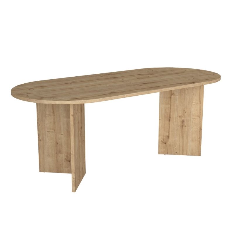 Τραπέζι Cortado Megapap χρώμα sapphire oak 200x90x74εκ. - Image 5