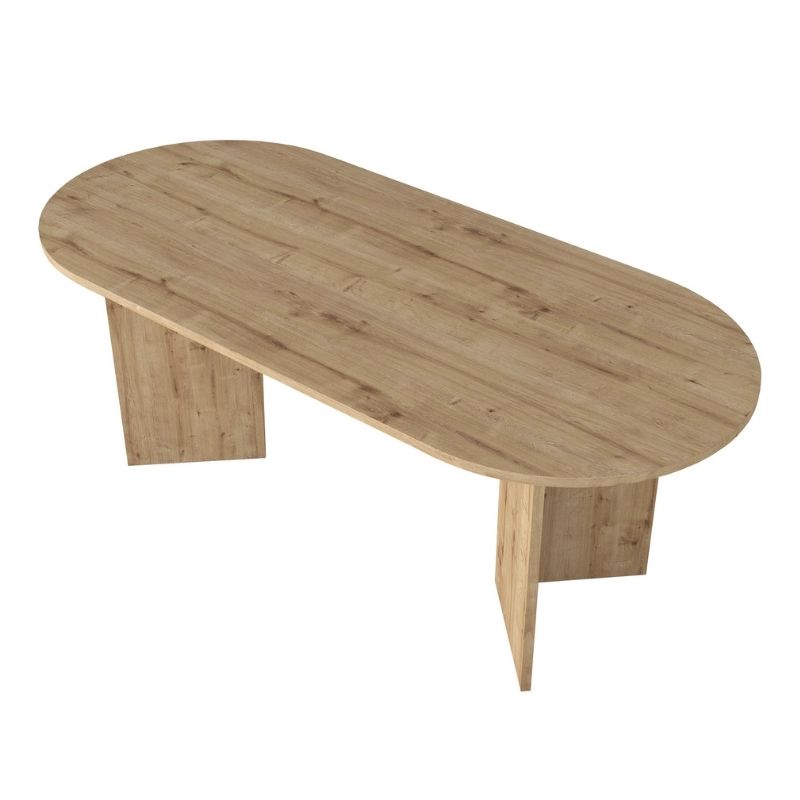 Τραπέζι Cortado Megapap χρώμα sapphire oak 200x90x74εκ. - Image 6