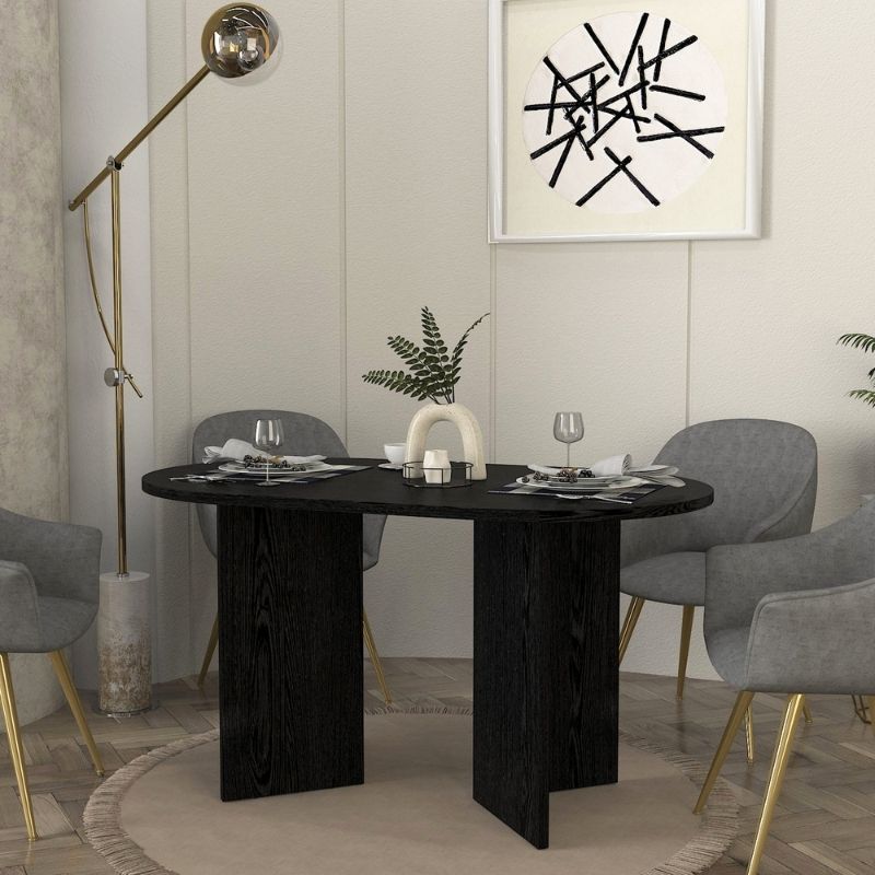 Τραπέζι Cortado Megapap χρώμα sencron black 138x80x75εκ. - Image 2