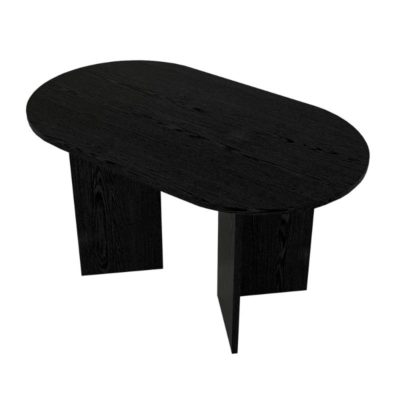 Τραπέζι Cortado Megapap χρώμα sencron black 138x80x75εκ. - Image 5