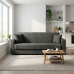 Sebastian καναπές κρεβάτι με αποθηκευτικό χώρο 210x78εκ. Ανθρακί