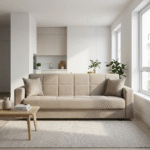 Sebastian καναπές κρεβάτι με αποθηκευτικό χώρο 210x78εκ. Μπεζ