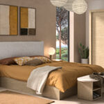 Auriol κρεβάτι διπλό με αποθηκευτικό χώρο 166x210x101εκ. ( για στρώμα 160x200εκ. ) Rookwood Oak / Γκρι