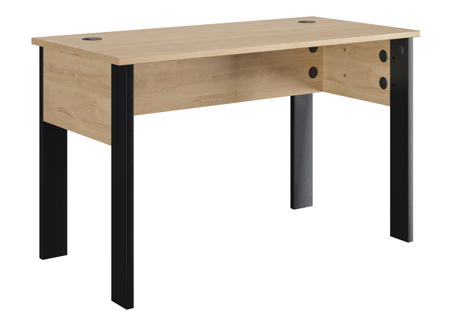 Faro γραφείο 120x60x74εκ. Blond Oak / Μαύρο - Image 2