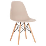 ΚΑΡΕΚΛΑ TWIST HM8460.25 ΜΕ ΞΥΛΙΝΑ ΠΟΔΙΑ ΚΑΙ ΚΑΘΙΣΜΑ PP-ΚΑΠΟΥΤΣΙΝΟ 46x50x82Υεκ. 4τμχ