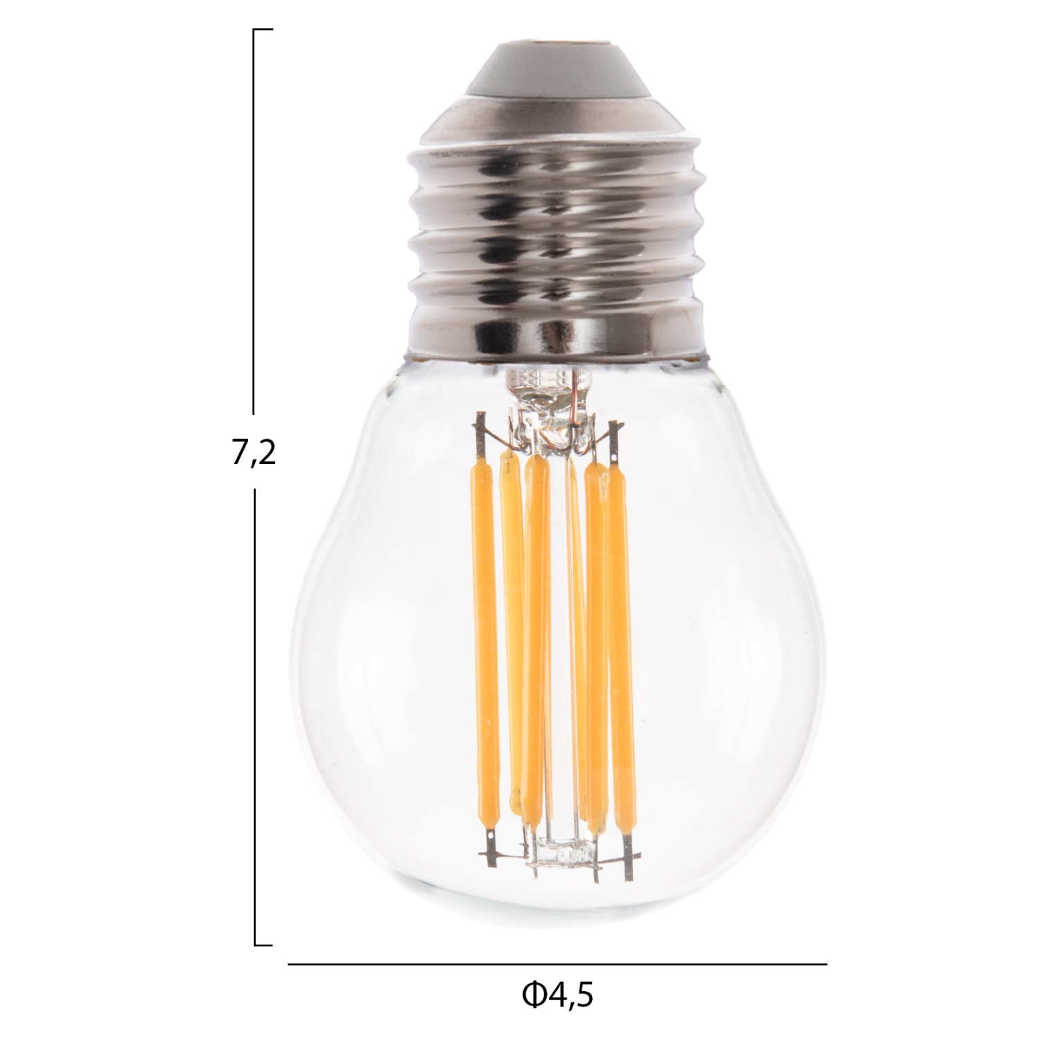 ΛΑΜΠΤΗΡΑΣ HM4046.01 LED FILAMENT 6W E27 2700K ΔΙΑΦΑΝΟ DIMMABLE - Image 2