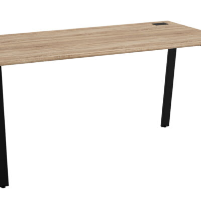 Mambo επαγγελματικό γραφείο 140x80x74εκ. με μεταλλικά πόδια Sonoma - Μαύρο