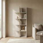 Solena βιβλιοθήκη 68x40x182εκ. Rookwood Oak / Greige