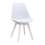 Σετ τραπεζαρία 5τμχ Rubes - Viva Megapap χρώμα λευκό Ø100x78εκ.