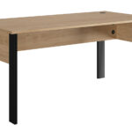 Faro γραφείο 160x80x74εκ. Blond Oak / Μαύρο