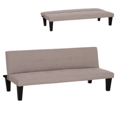 ΚΑΝΑΠΕΣ ΚΡΕΒΑΤΙ 3-ΘΕΣΙΟΣ KORO HM3304.04 ΜΠΕΖ PU ΔΕΡΜΑ 165x75x64Υεκ