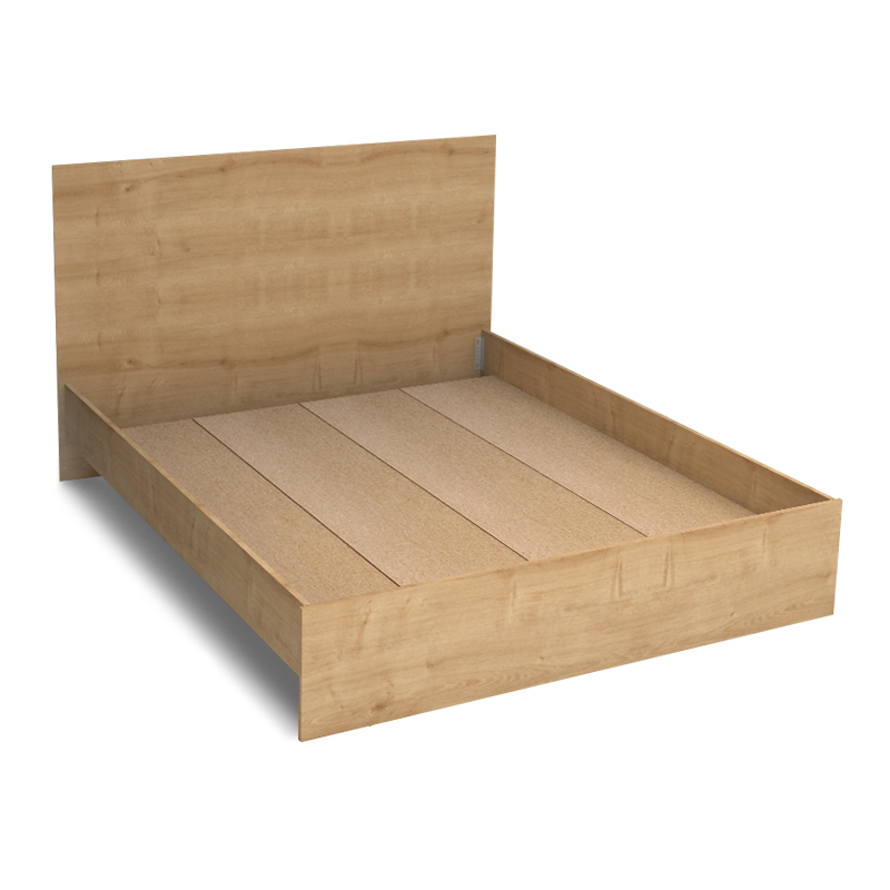 Κρεβάτι Troy Megapap χρώμα φυσικό οξιάς 150x200εκ. - Image 2