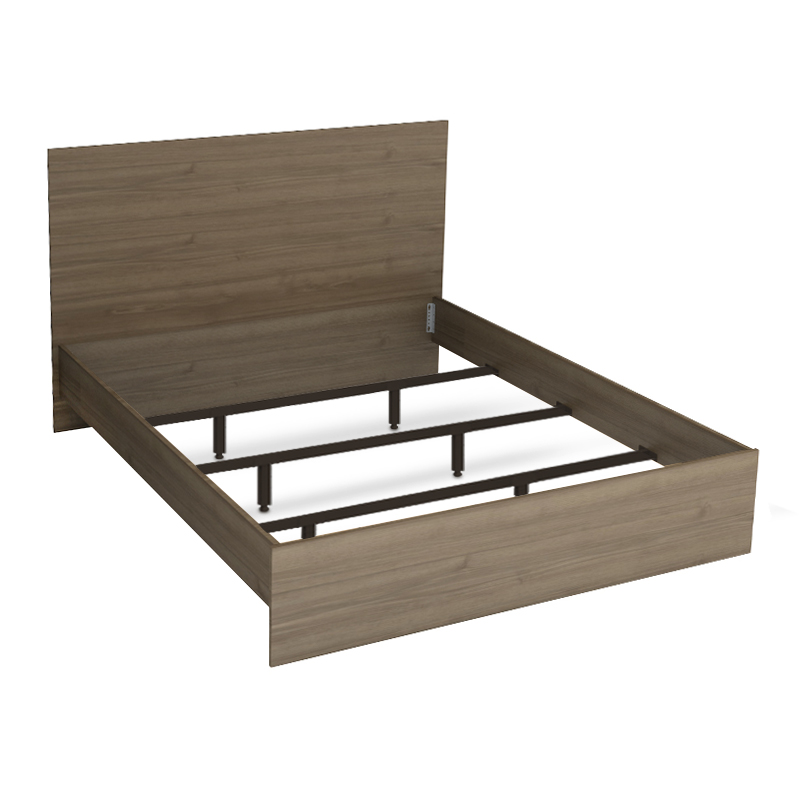 Κρεβάτι Troy Megapap χρώμα καρυδί 150x200εκ. - Image 3