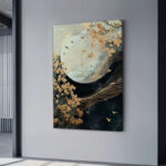 Πίνακας σε καμβά "Golden Moon" Megapap ψηφιακής εκτύπωσης 70x100x3εκ.