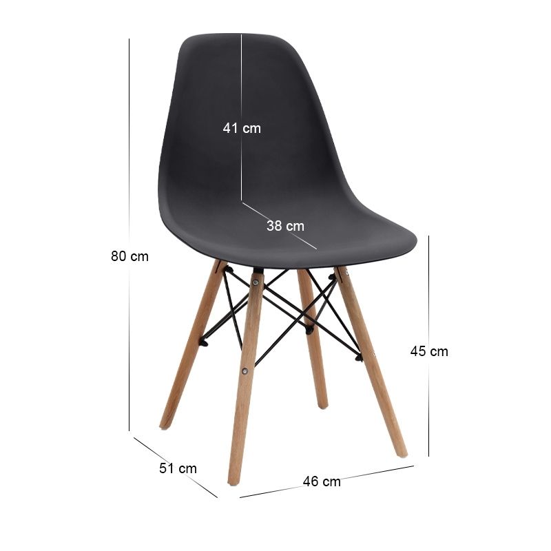 Σετ τραπεζαρία 5τμχ Bohema - Nova Megapap χρώμα μαύρο/sepet oak - μαύρο Ø90x77,7εκ. - Image 5
