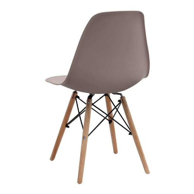 Σετ τραπεζαρία 5τμχ Xana - Nova Megapap χρώμα sepet oak - cappuccino Ø90x77,5εκ. - Image 2