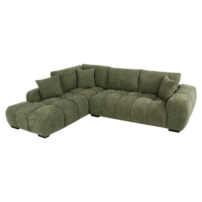 ΚΑΝΑΠΕΣ ΓΩΝΙΑ (ΑΡΙΣΤΕΡΗ) COVEN HM3266.14L ΠΡΑΣΙΝΟ ΥΦΑΣΜΑ 298x102-208x85Υεκ.