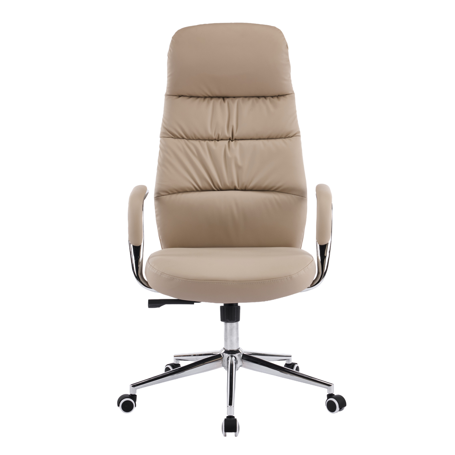 ΚΑΡΕΚΛΑ ΓΡΑΦΕΙΟΥ TEETER HM18355.02 ΜΠΕΖ PU ΔΕΡΜΑ--ΒΑΣΗ ΧΡΩΜΙΟΥ 67x66x121Υεκ - Image 3