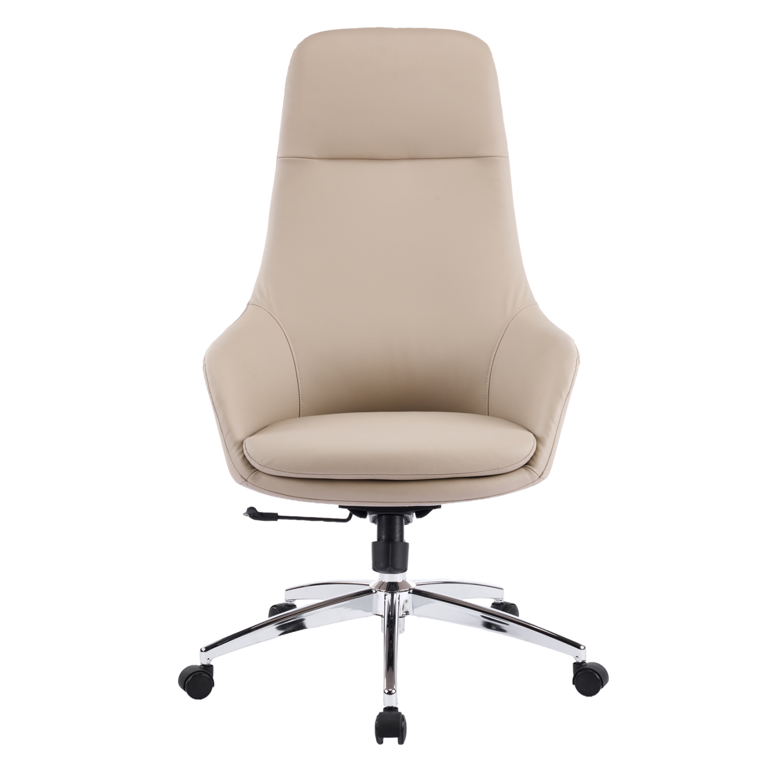 ΚΑΡΕΚΛΑ ΓΡΑΦΕΙΟΥ BEKKER HM18359.02 ΜΠΕΖ PU ΔΕΡΜΑ--ΒΑΣΗ ΧΡΩΜΙΟΥ 67x67x126Υεκ - Image 3