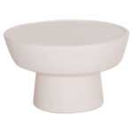 ΤΡΑΠΕΖΙ ΣΑΛΟΝΙΟΥ PIRSON HM18155.02 FIBER CEMENT ΣΕ ΛΕΥΚΟ--Φ60x36Υεκ.